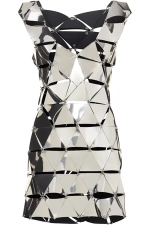 Paco rabanne Robe Courte Embellie Sans Manches