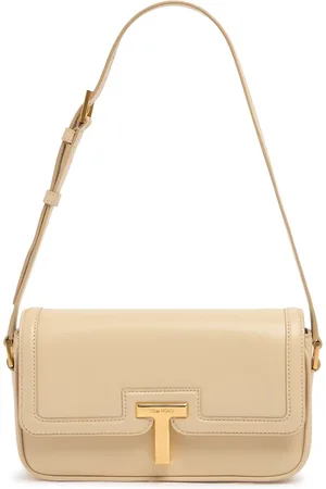Tom Ford Sac Porté Épaule E/w En Cuir Lisse Brillant