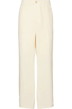 CELLAR DOOR Pantalon Militaire En Papier Avec Dos Chiné Sasha
