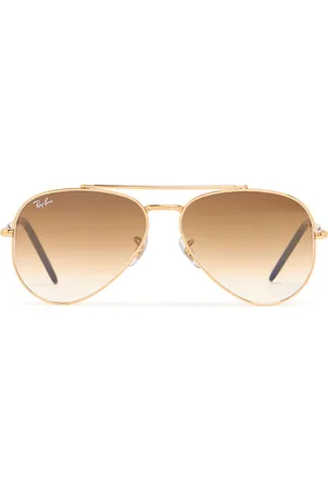 Ray-Ban Lunettes De Soleil Aviateur En Métal New