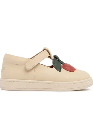 Donsje Sandales En Cuir Avec Patch Cerises