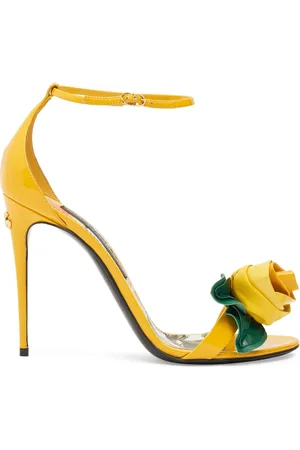 Dolce & Gabbana Sandales En Cuir Verni Keira 105 Mm