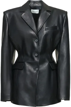 MAGDA BUTRYM Blazer En Cuir À Nouer