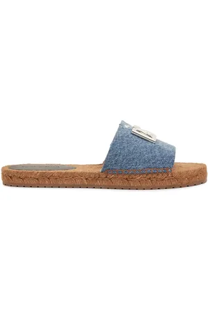 Dolce & Gabbana Claquettes En Denim À Logo Dg