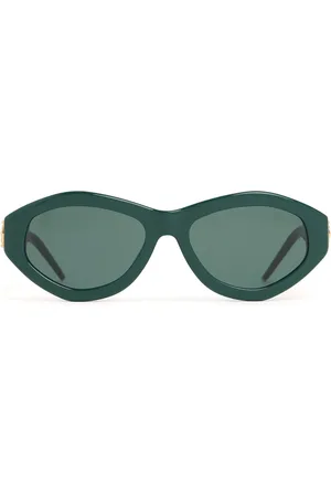 Casablanca Lunettes De Soleil Ovales À Monogramme