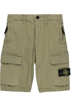 Stone Island Short Cargo En Gabardine De Coton Stretch