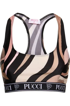 Puccini Brassière En Lycra Imprimé À Logo