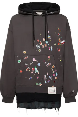 MIHARA YASUHIRO Sweat-shirt En Coton À Capuche Sticker