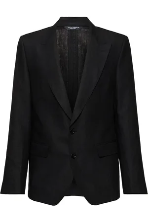 Dolce & Gabbana Blazer En Lin À Boutonnage Simple