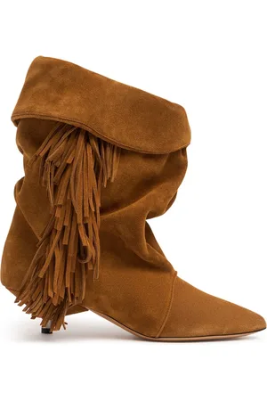 Isabel Marant Bottes En Daim À Franges Edrik 45 Mm