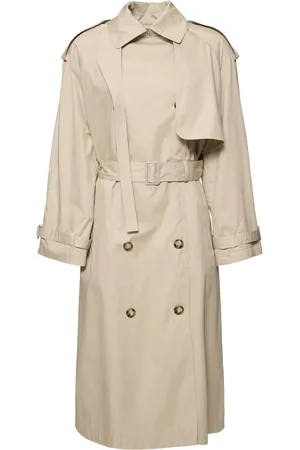 Stella McCartney Trench-coat Oversize En Coton Léger