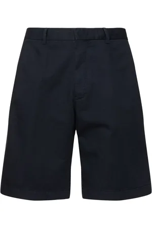 Ermenegildo Zegna Short Chino Plissé En Lin Et Coton