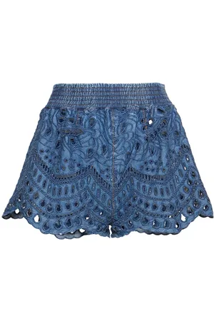 ERMANNO SCERVINO Short Sangallo En Denim