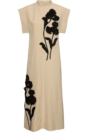Jil Sander Robe Mi-longue Brodée