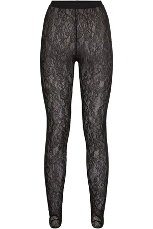 WARDROBE.NYC Legging En Nylon Et Dentelle Avec Étriers