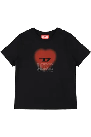 Diesel T-shirt En Jersey De Coton Imprimé