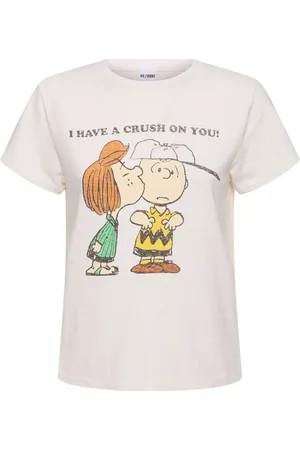 RE/DONE T-shirt En Jersey De Coton Mélangé Imprimé