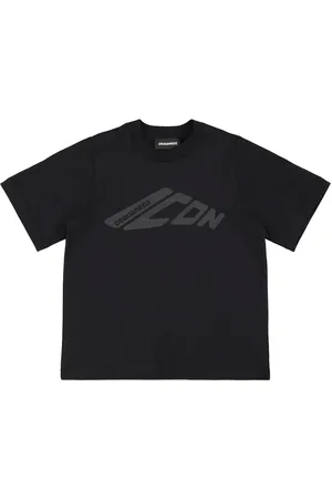Dsquared2 T-shirt En Jersey De Coton Imprimé