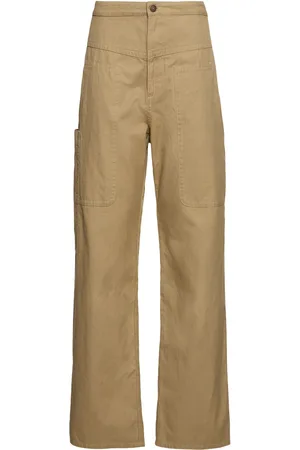 Marant Etoile Pantalon Droit En Lin Et Coton Philna