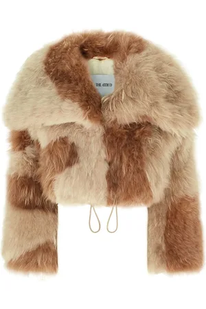 The Attico Manteau Court En Fourrure