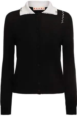 Marni Cardigan À Col Réparé Contrastant