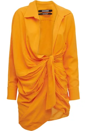 Jacquemus Robe Courte En Jersey Drapé La Robe Bahia