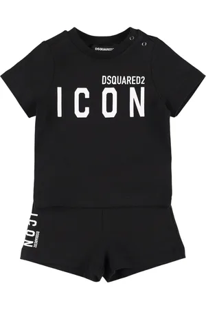 Dsquared2 T-shirt En Coton Mélangé & Short En Molleton