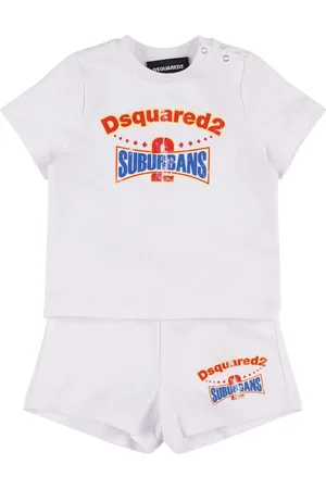 Dsquared2 T-shirt En Coton Mélangé & Short En Molleton