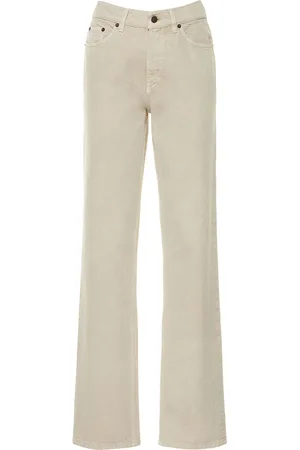 The Row Jean Droit En Denim De Coton Carlton