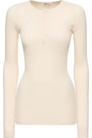 Auralee T-shirt Boutonné En Coton