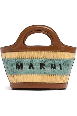 Marni Sac Cabas Imitation Raphia Tropicalia