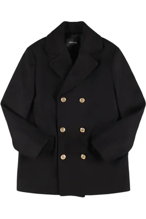 VERSACE Manteau En Laine Mélangée