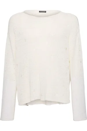 ANN DEMEULEMEESTER Pull-over En Viscose Mélangée À Col Ouvert Lindor