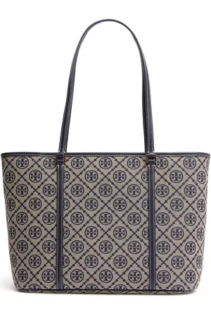 Tory Burch Petit Sac Cabas Zippé En Toile T Monogram
