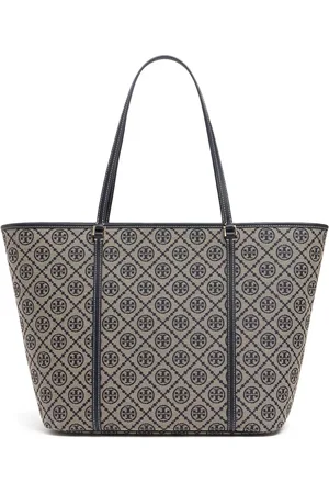 Tory Burch Sac Cabas Zippé En Toile T Monogram
