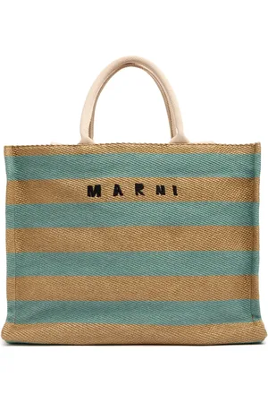 Marni Grand Sac Cabas Imitation Raphia Basket