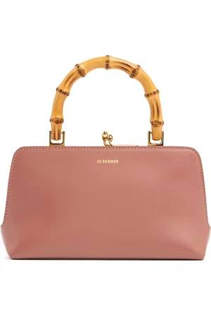 Jil Sander Sac Mini En Cuir Et Bambou Goji
