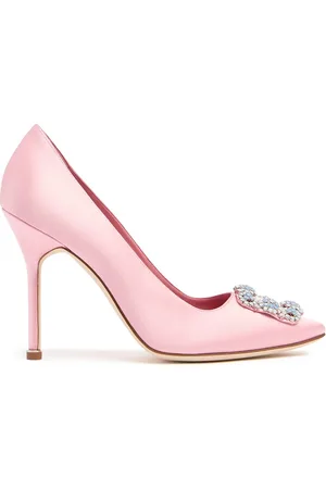 Manolo Blahnik Escarpins En Satin Hangisi 105 Mm