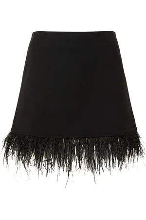 WeWoreWhat Jupe Courte À Plumes