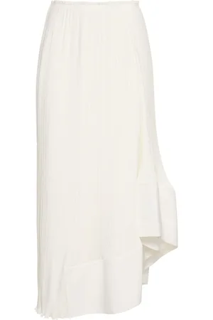 Lanvin Jupe Midi Plissée Taille Haute