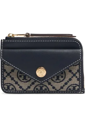 Tory Burch Porte-cartes Zippé T Monogram
