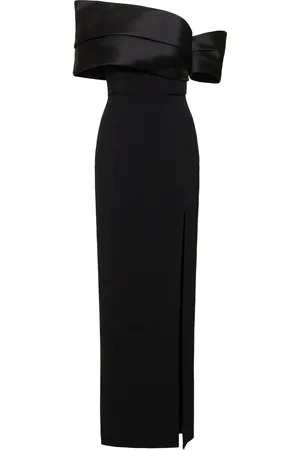 Solace Robe Longue En Sergé Et Crêpe Alexis
