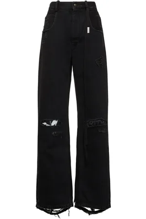 ANN DEMEULEMEESTER Jean Ample En Denim À 5 Poches Claire