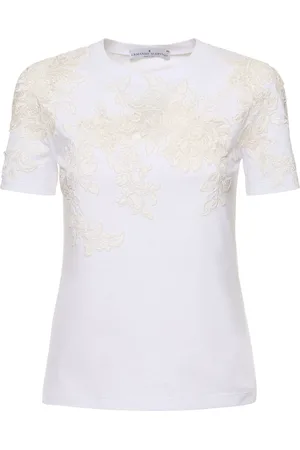 ERMANNO SCERVINO T-shirt En Jersey Brodé