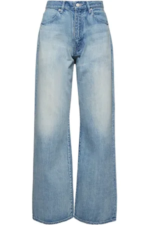 Auralee Jean En Denim Délavé