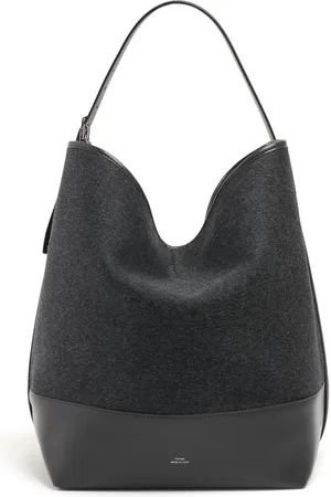 Totême Sac Cabas En Laine Doublée Détail Ceinture
