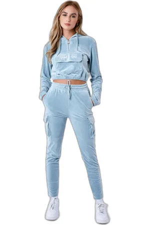 Project X Paris Sweatshirt à capuche court velours femme