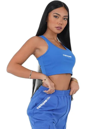 Sixth June T-shirt crop top femme Basic Printed Logo