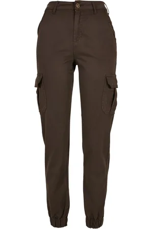 Urban classics Pantalon cargo taille haute femme