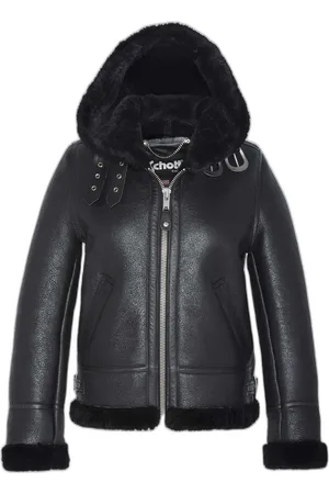 Schott NYC Blouson bombardier à capuche femme